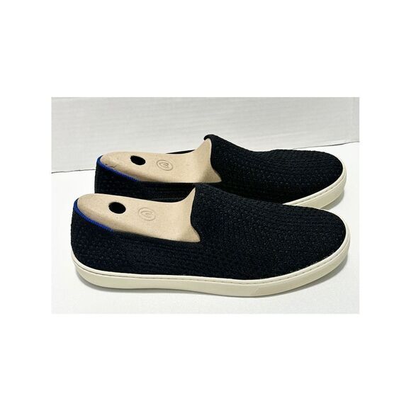 Rothy’s The Sneaker Honeycomb Knit Textured Slip On Shoes Flat Black Womens 11.5 - Picture 6 of 13